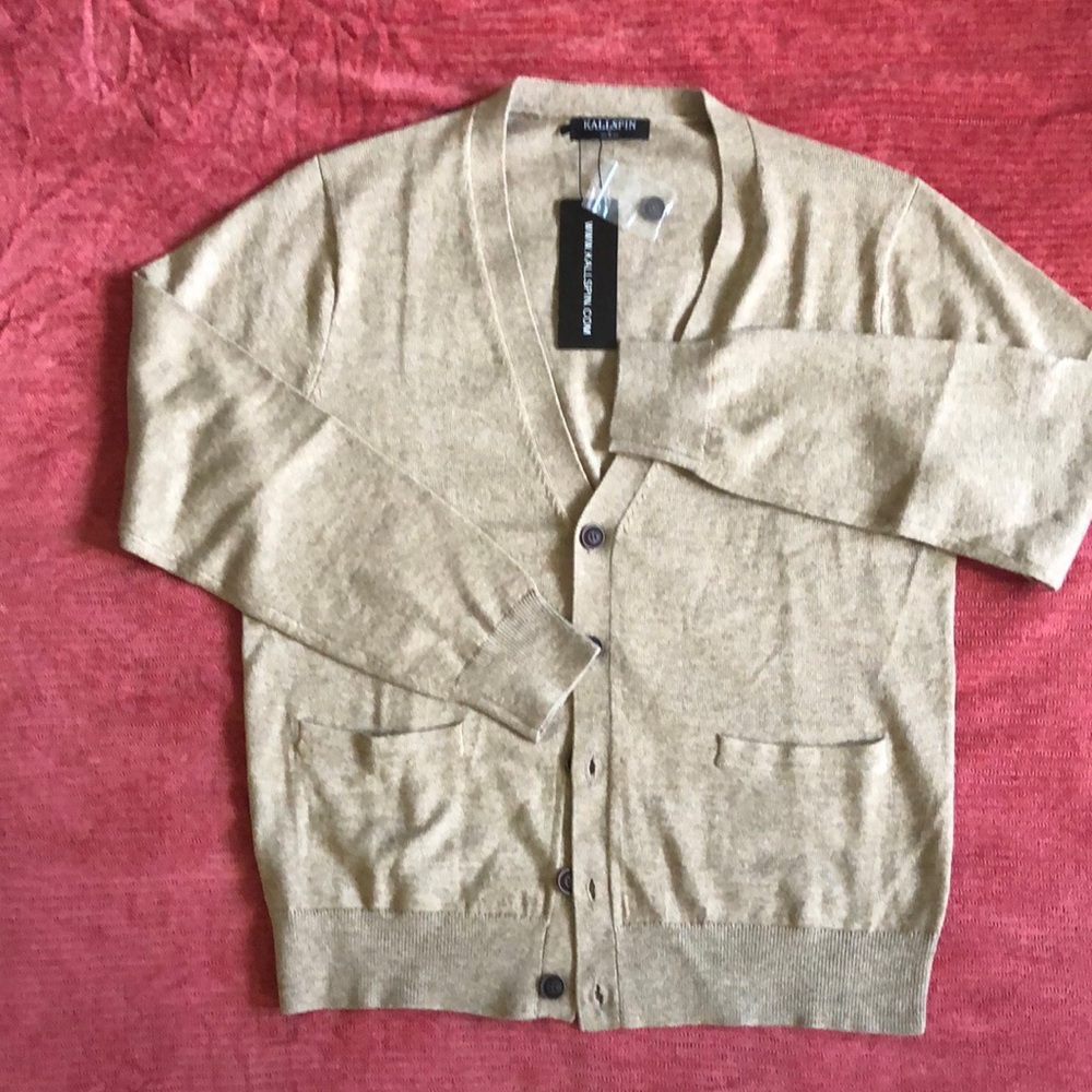 Tan Cardigan Sweater